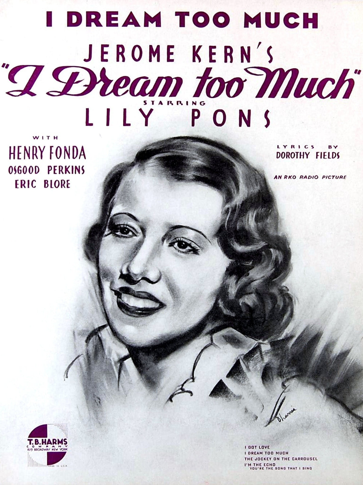 I Dream Too Much 1935 DVD