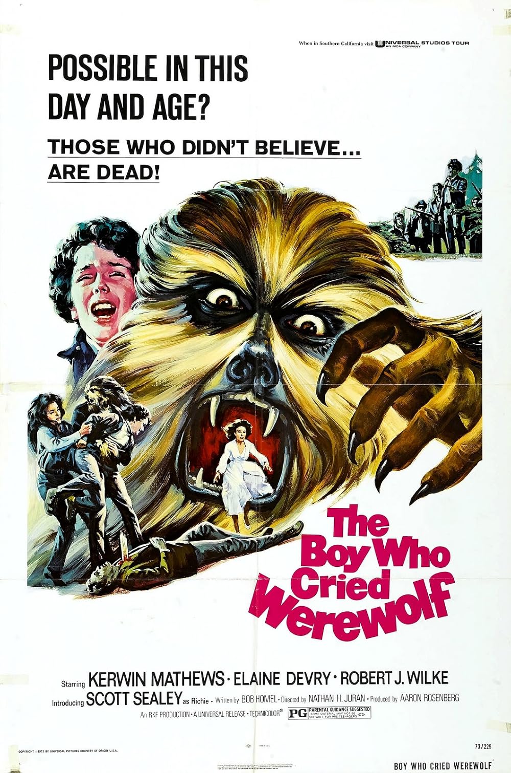The Boy Who Cried Werewolf 1973 DVD