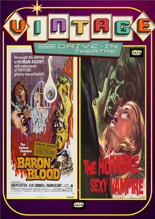 Baron Blood  1972 + The Horrible Sexy Vampire 1971 DVD