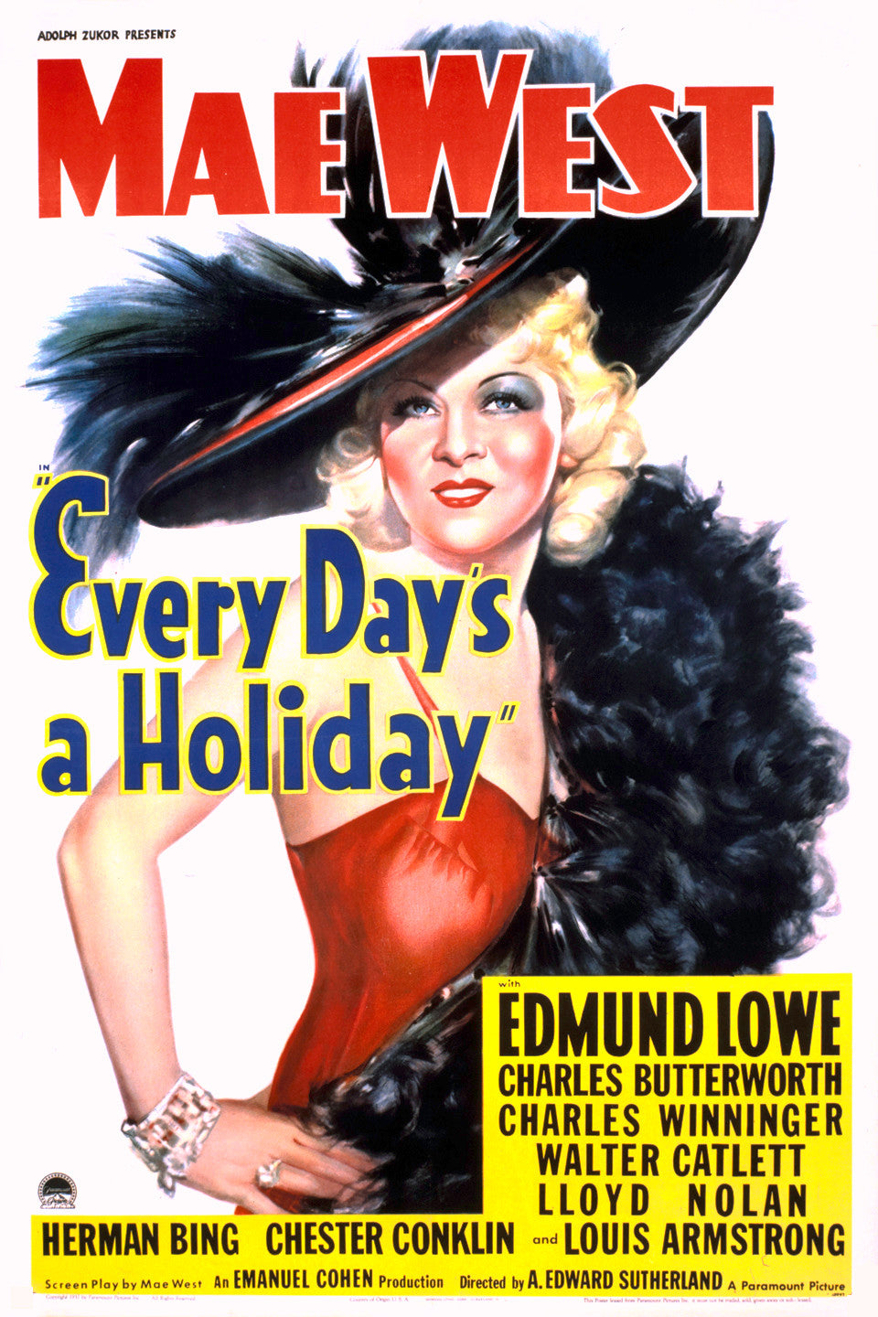 Every Day's A Holiday 1937 DVD