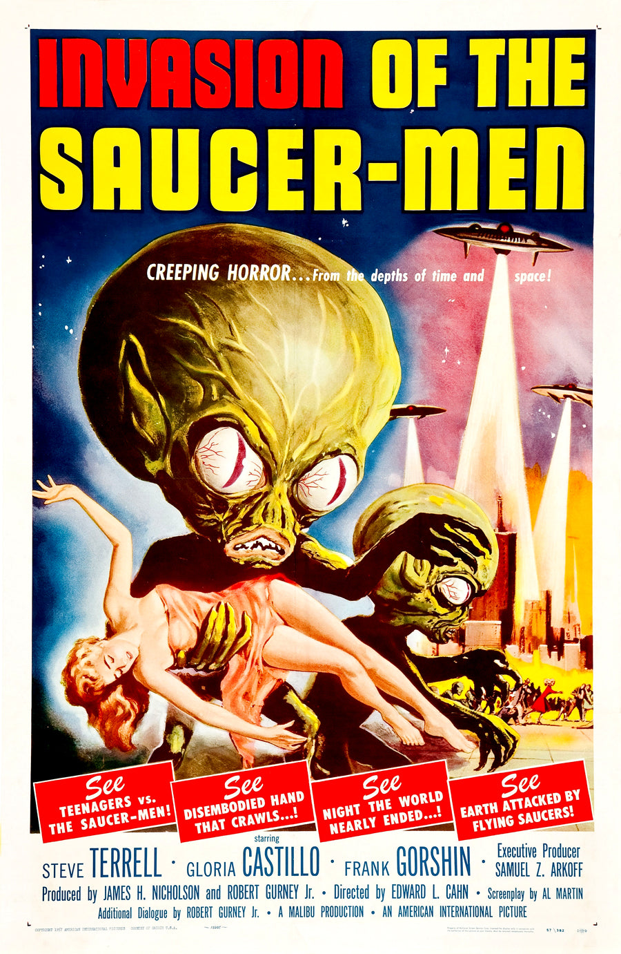 Invasion Of The Saucer Men 1957 DVD