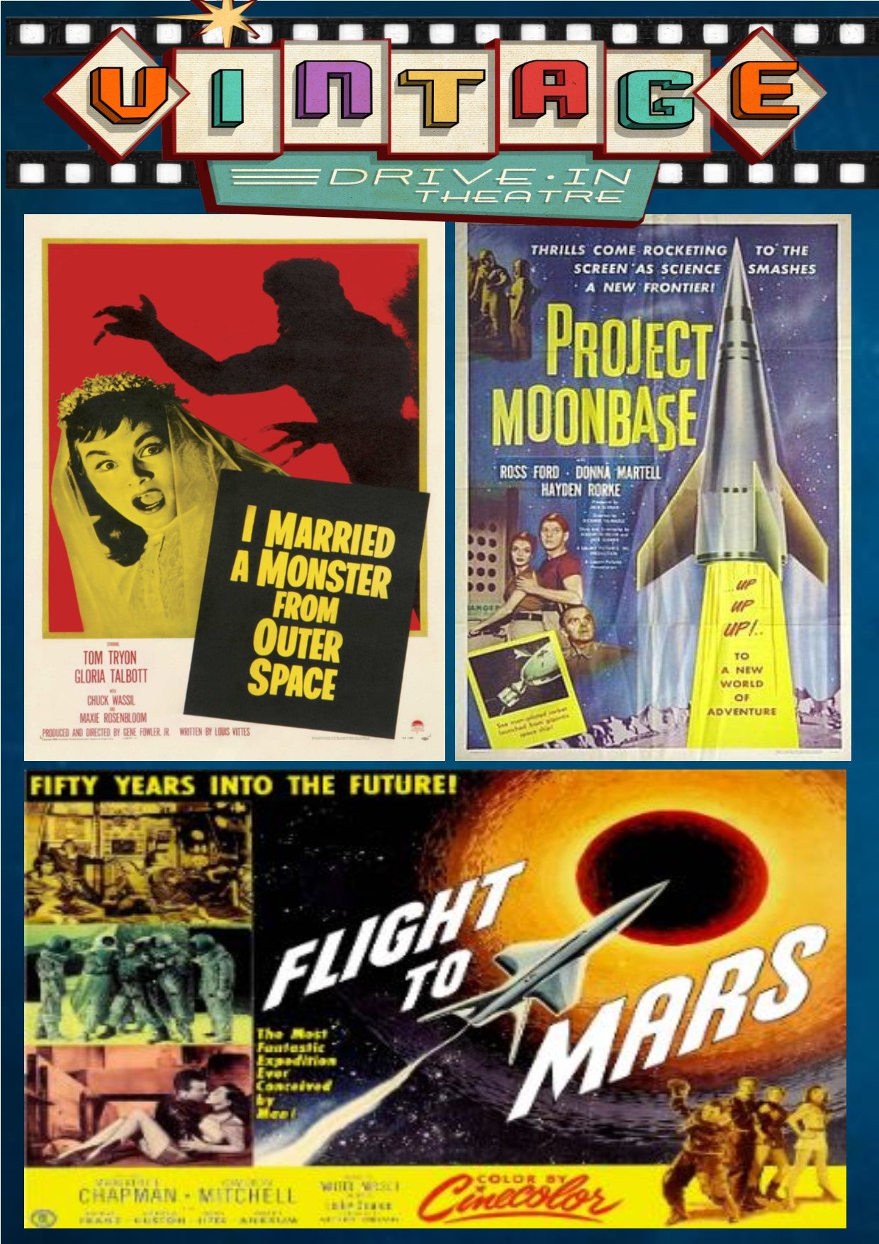 I Married A Monster From Outer Space + Flight To Mars + Project Moonbase DVD