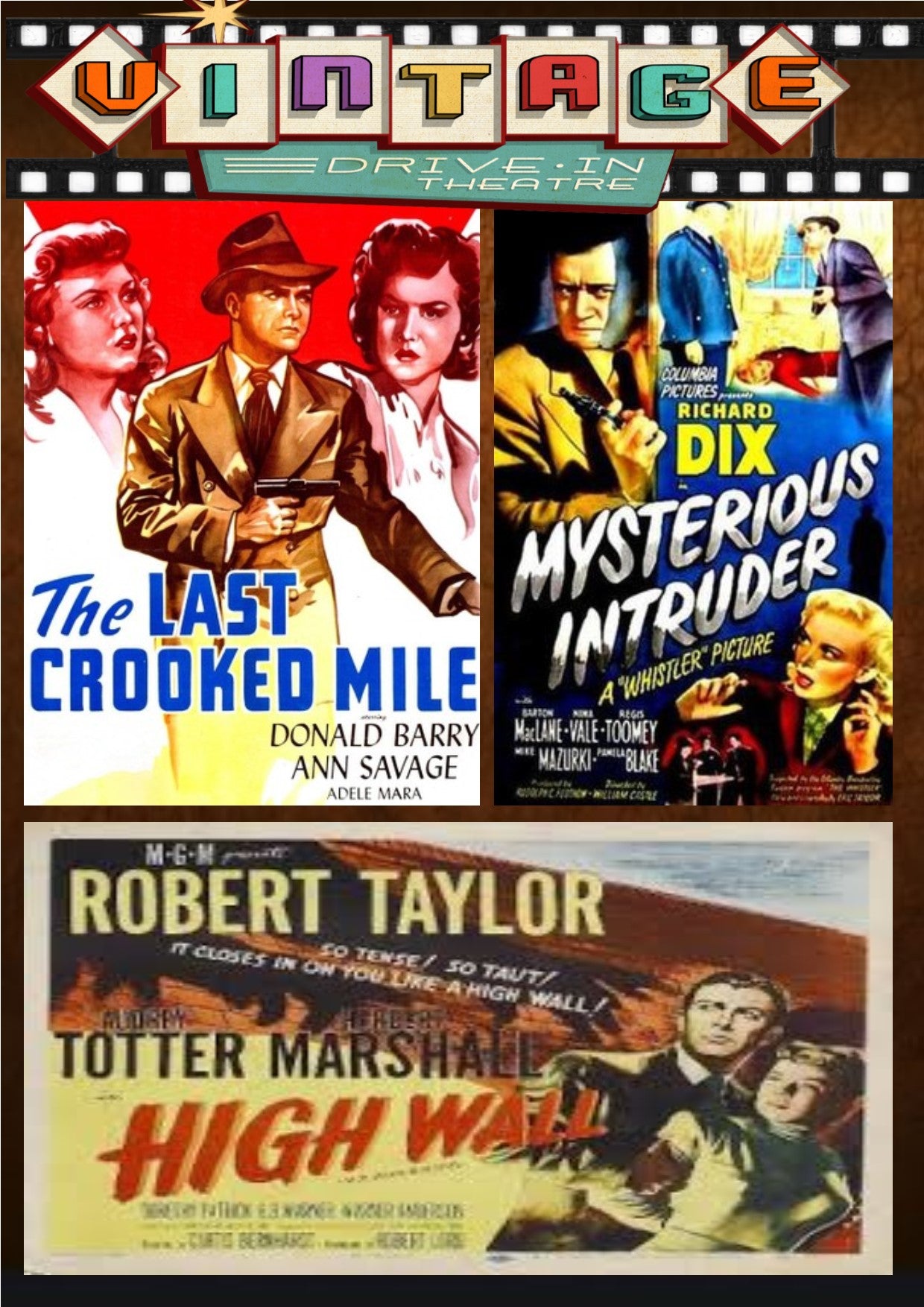 The Last Crooked Mile + Mysterious Intruder + High Wall DVD