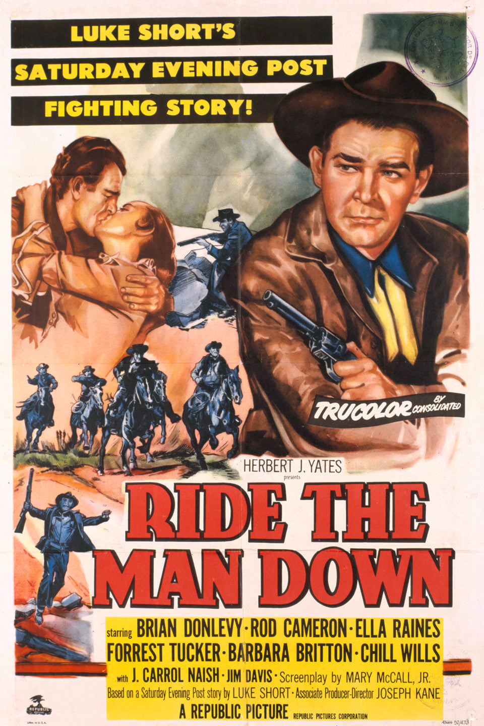 Ride The Man Down 1952 DVD