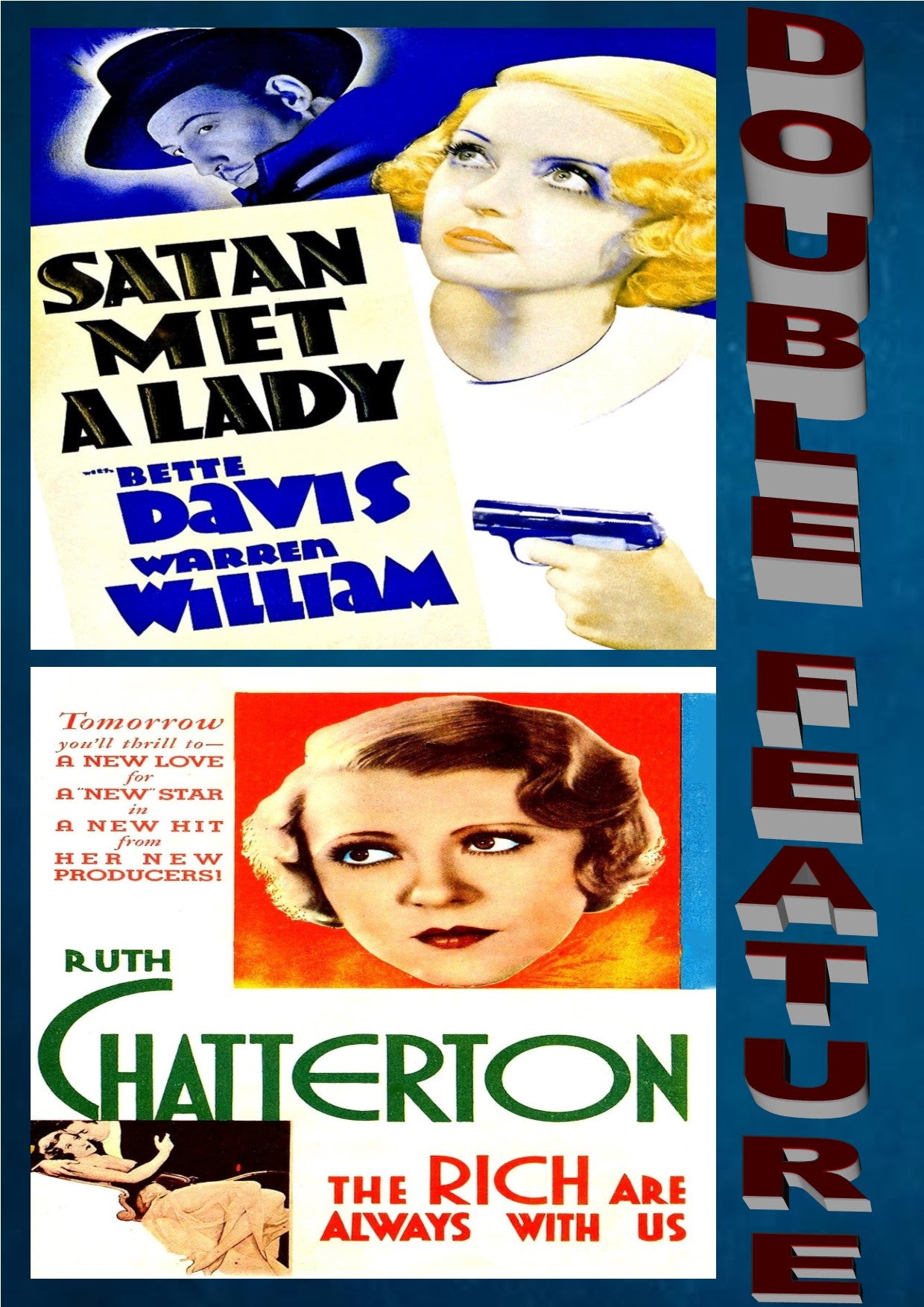 Satan Met A Lady 1936 + The Rich Are Always With Us 1932 DVD