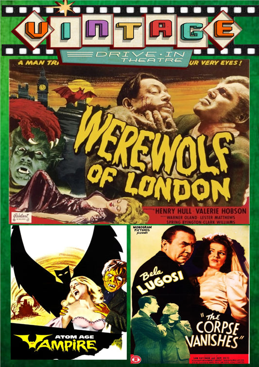 Werewolf Of London + The Corpse Vanishes + Atom Age Vampire  DVD