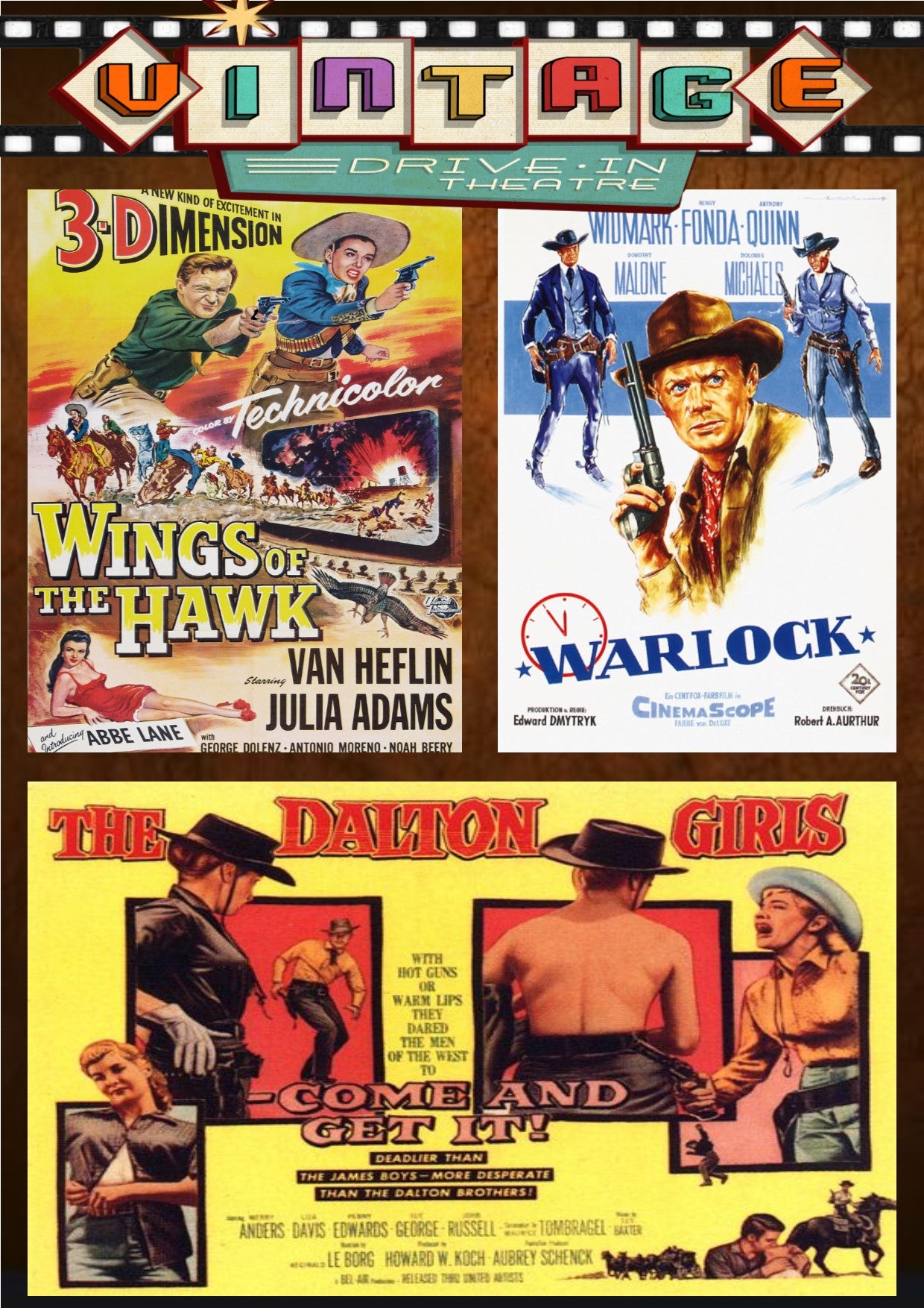 Wings Of The Hawk + Warlock + The Dalton Girls DVD