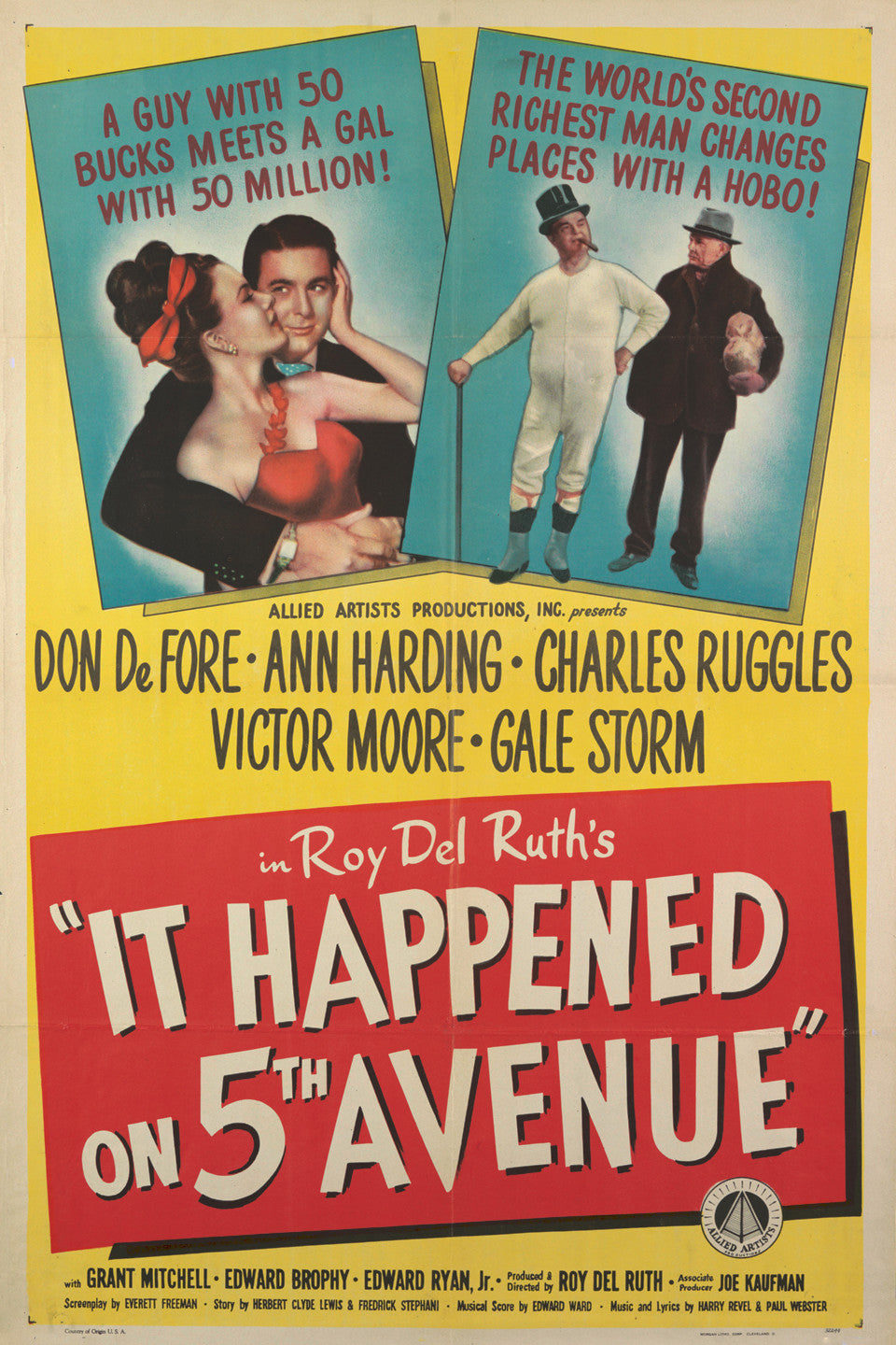 It Happened On 5th Avenue   1957  DVD