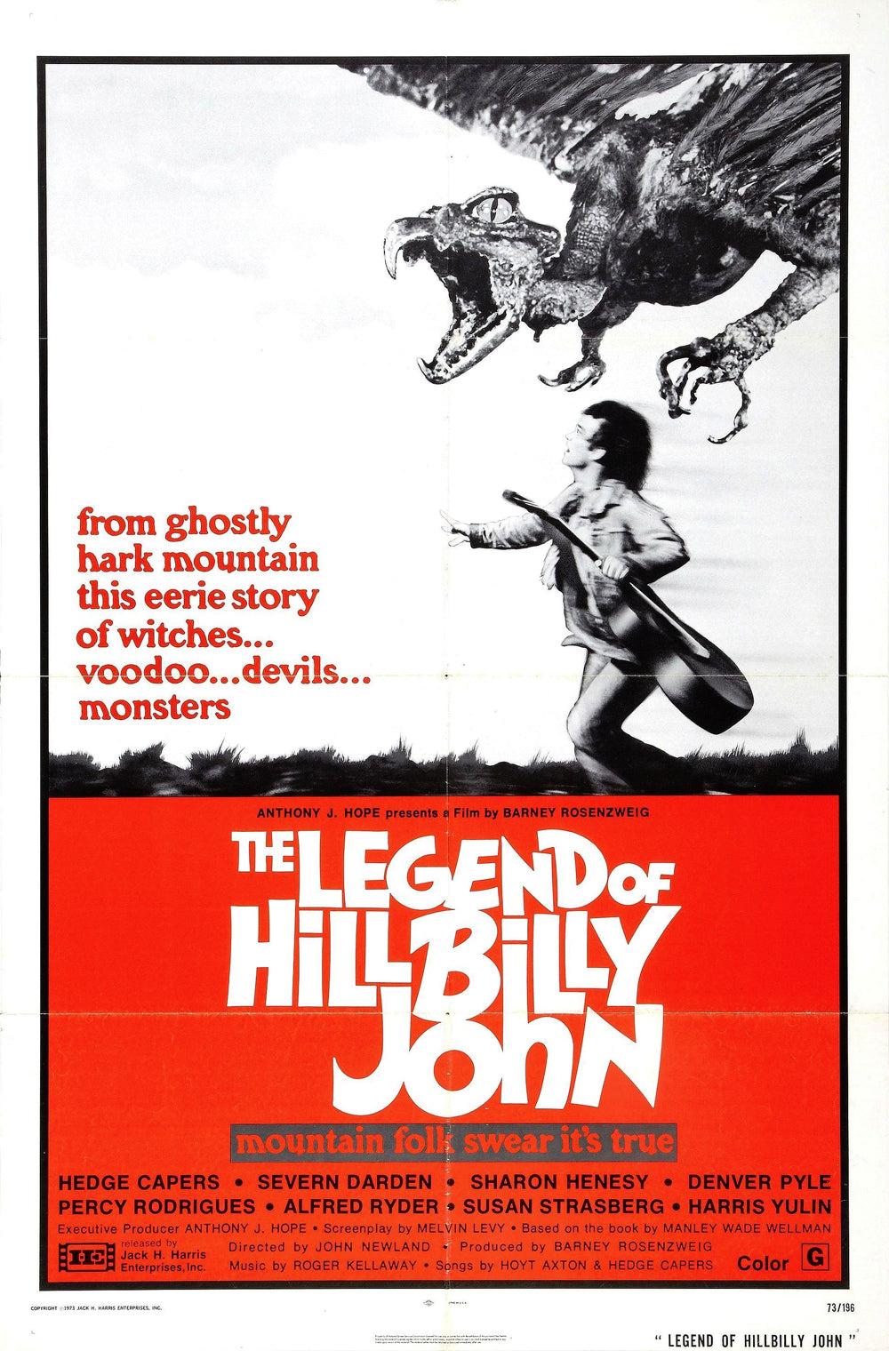 The Legend Of Hillbilly John  1972  DVD