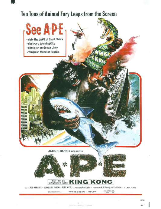 A*P*E   1976  DVD