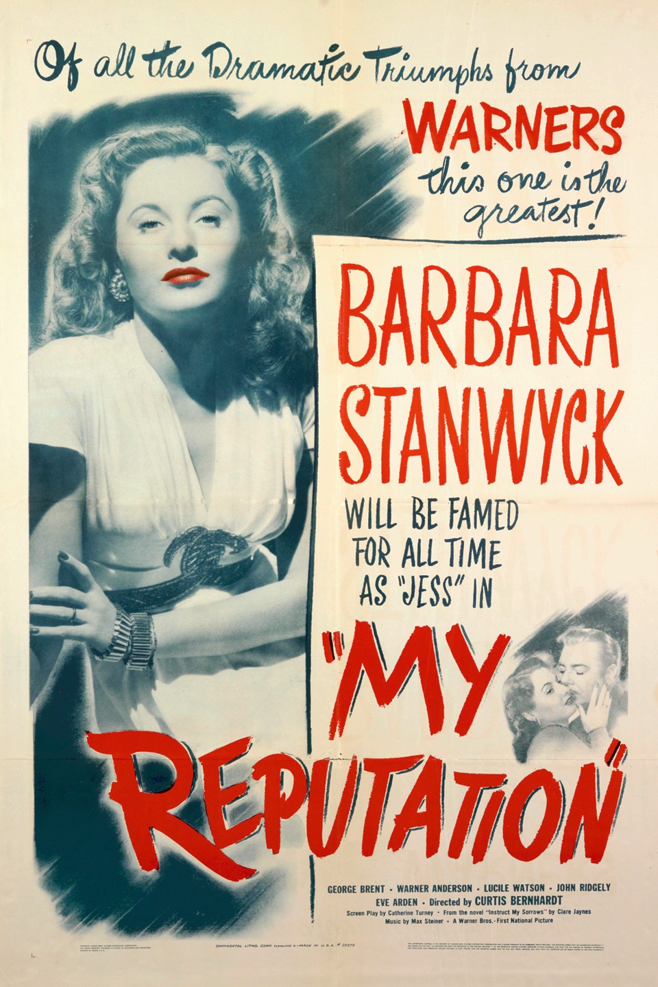 My Reputation   1946  DVD