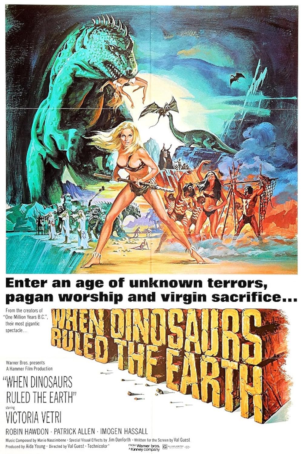 When Dinosaurs Ruled The Earth  1970  DVD