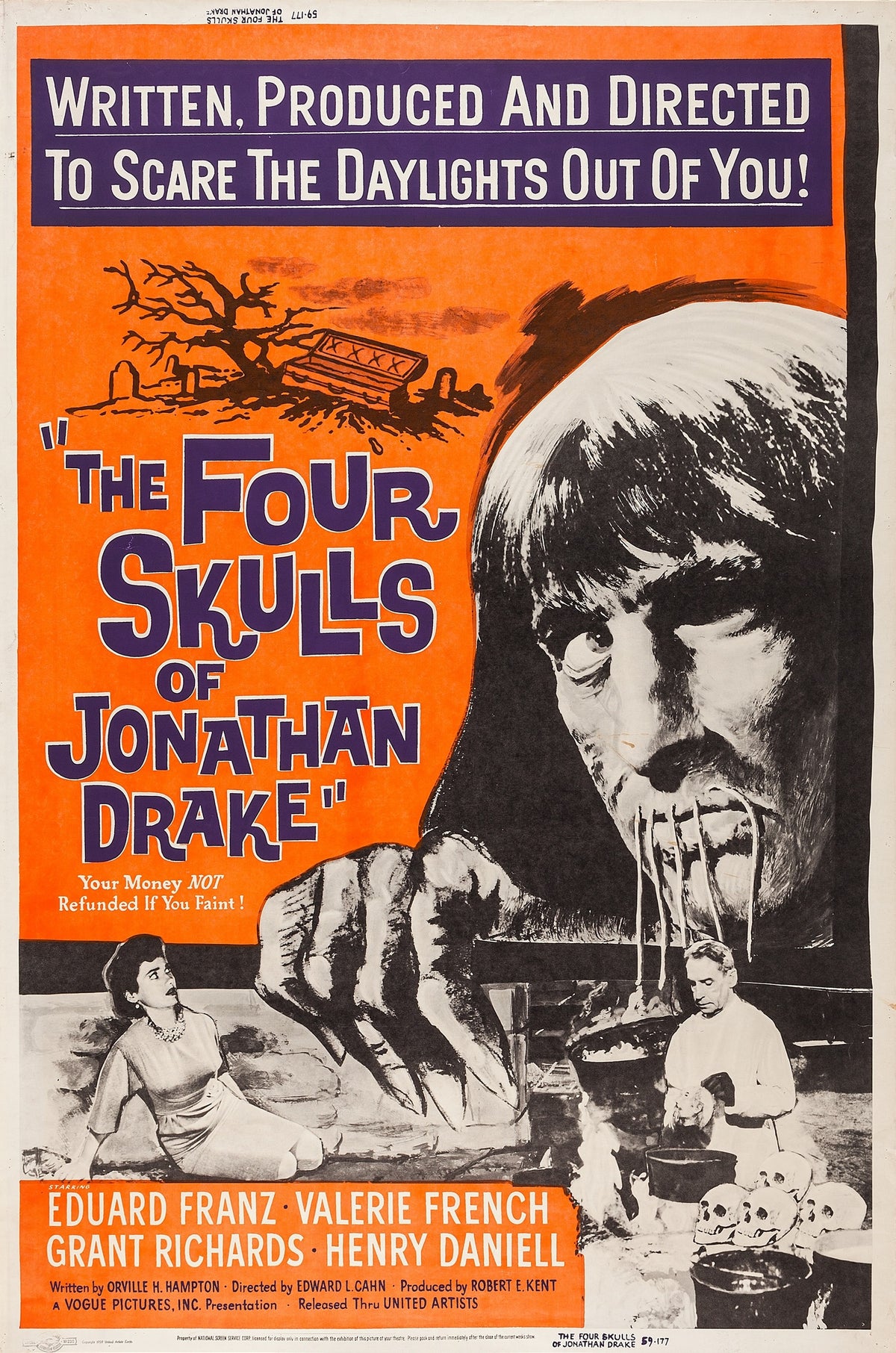 Four Skulls Of Jonathan Drake  1959  DVD