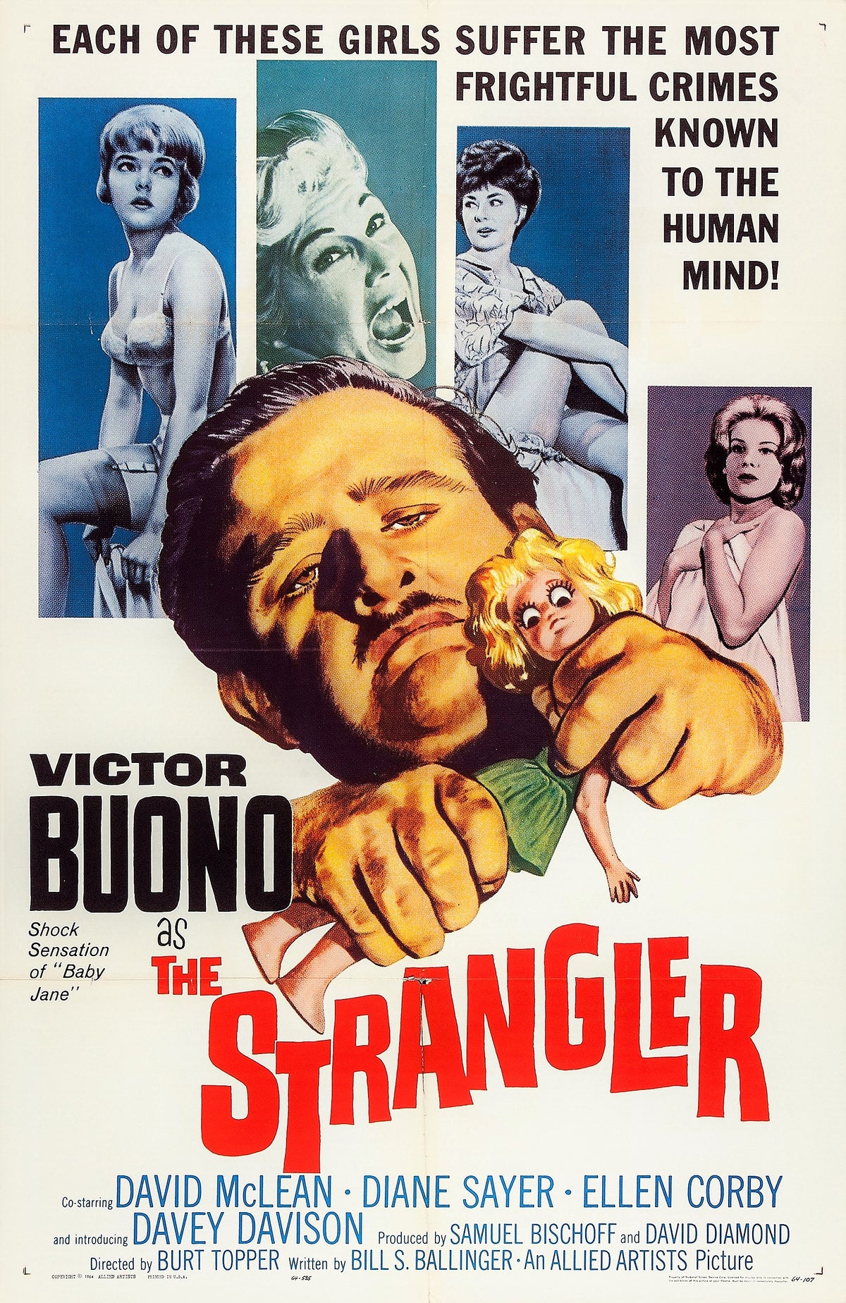 The Strangler   1964  DVD
