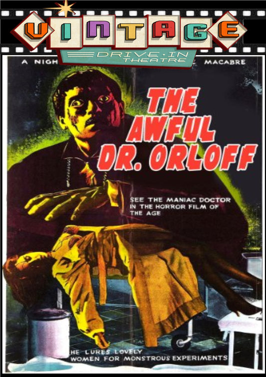 The Awful Dr Orloff  1962 DVD