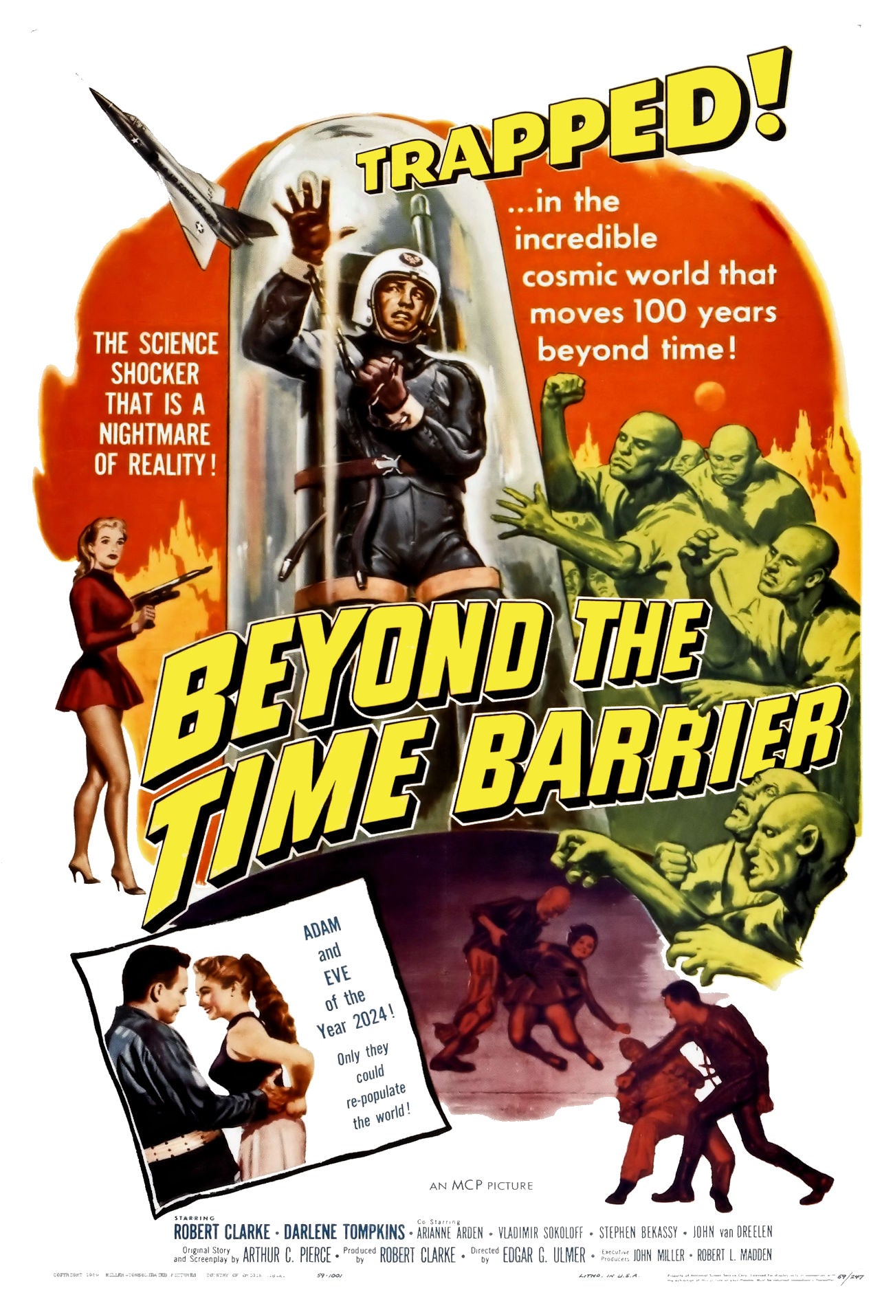 Beyond The Time Barrier  (Colorized)  1960   DVD