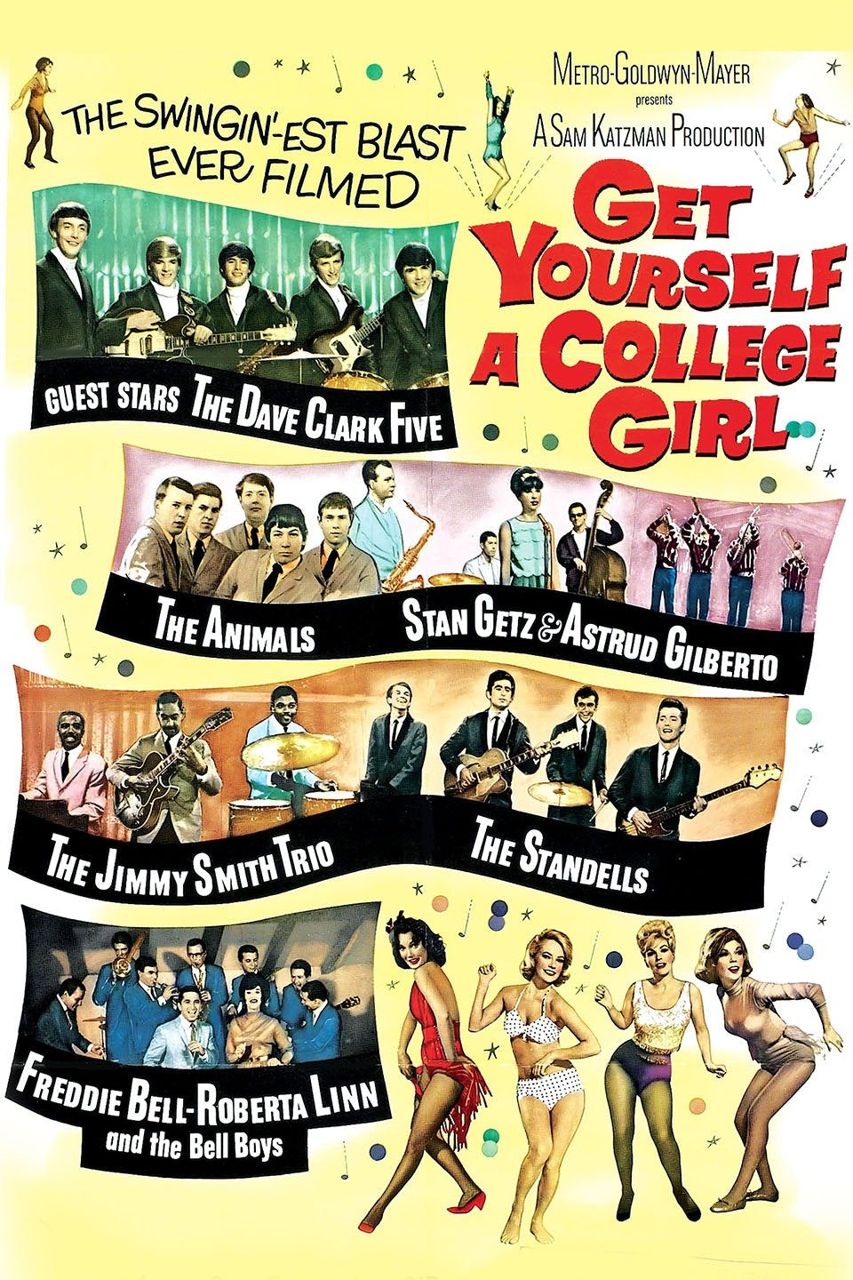 Get Yourself A College Girl   1964  DVD