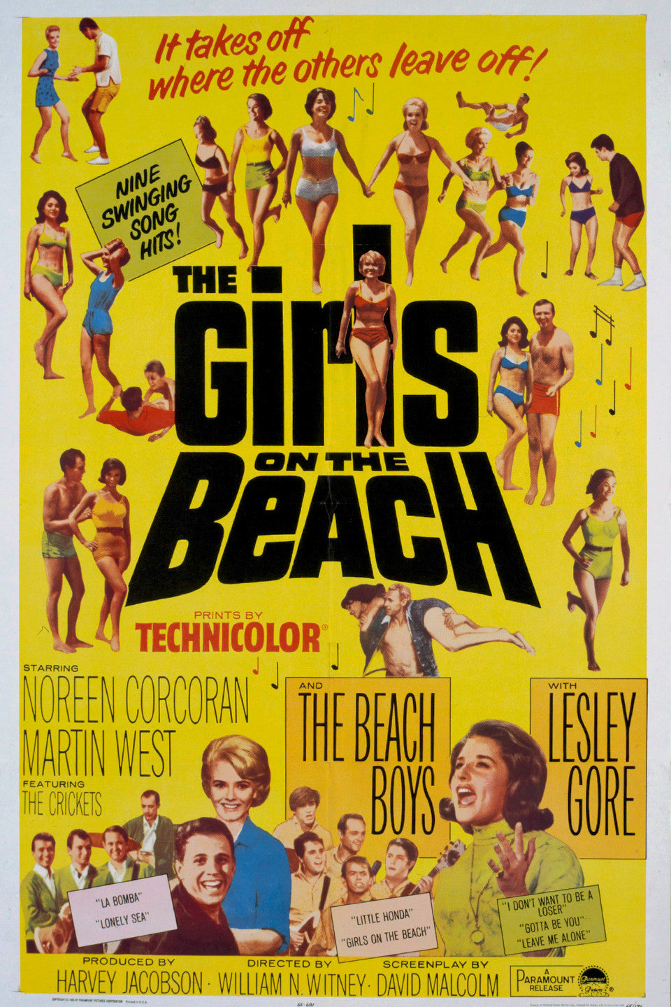 The Girls On The Beach   1965  DVD