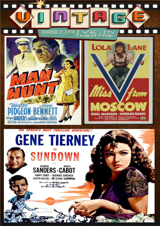 Man Hunt + Sundown + Miss V From Moscow  DVD