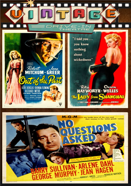 Out Of The Past + No Questions Asked + The Lady From Shanghai  DVD